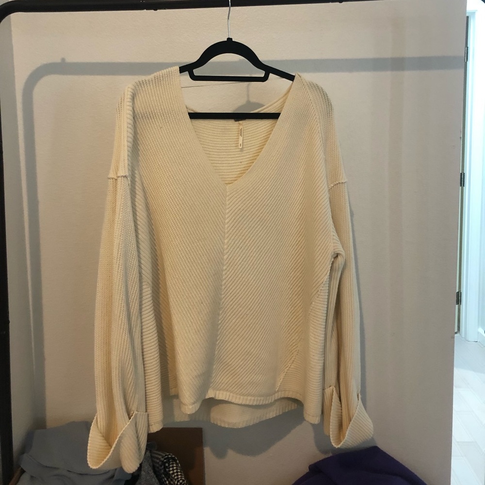 Free people cream sweater